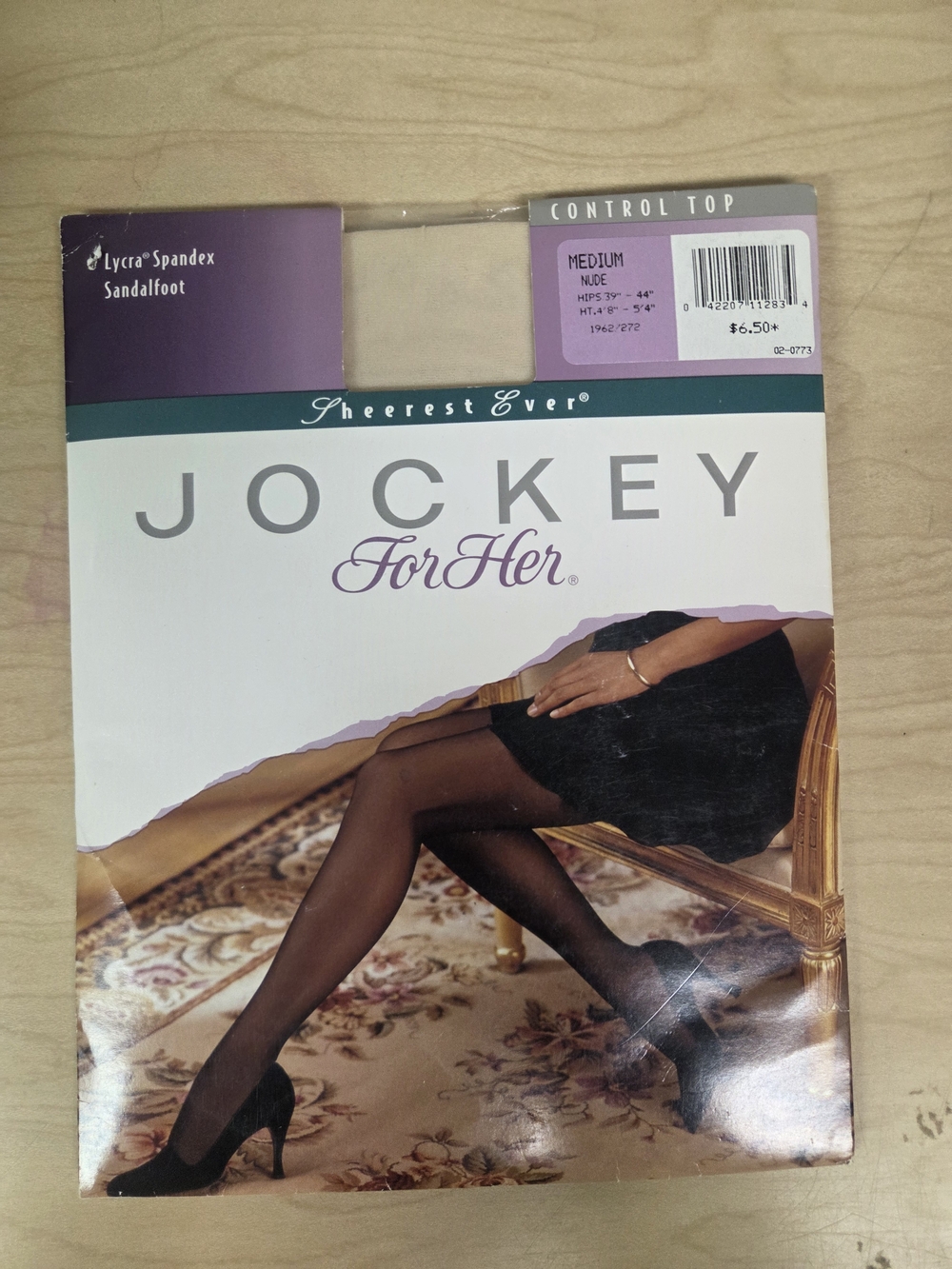 Jockey For Her Sheerest Ever Sandalfoot Pantyhose - Nude - Medium